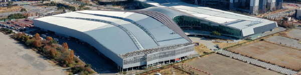 사진은 고양시 소재 킨텍스 전경. 항공촬영본 화면캡쳐. 서진수기자