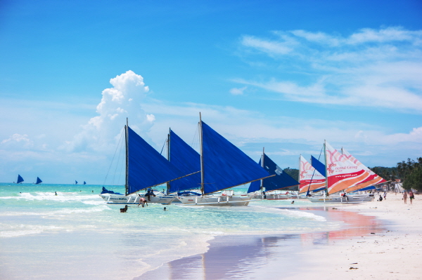 필리핀 보라카이_화이트비치. 사진=인터파크투어 제공