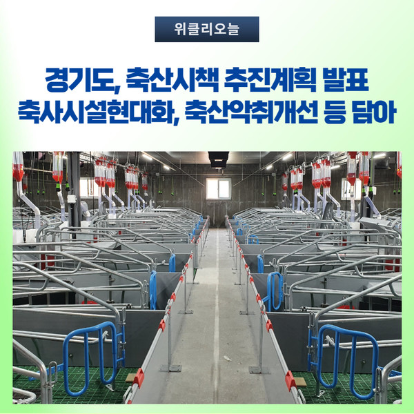 경기도, 축산시책 추진계획 발표...축사시설현대화·축산악취개선 등 담아