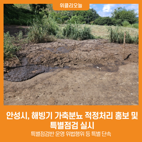 [위클리오늘] 안성시 해빙기 가축분뇨 적정처리 홍보 및 특별점검 실시