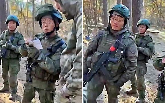 ▲쿠르스크 지역 북한군. (출처=텔레그램)  