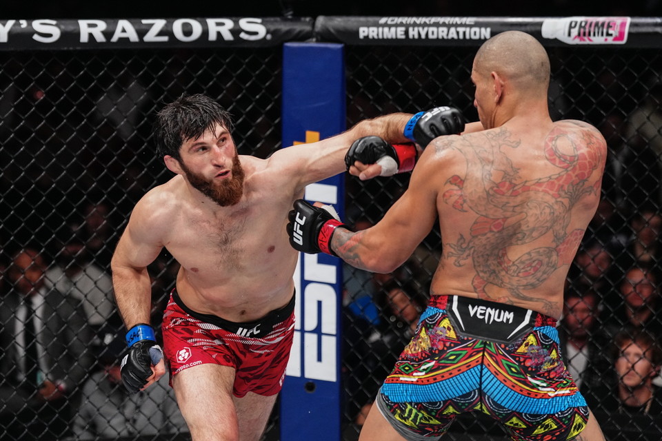 ▲ UFC 313 메인 이벤트 라이트헤비급 타이틀전 마고메드 안칼라예프 vs 알렉스 페레이라 경기 장면 / 사진 제공=UFC