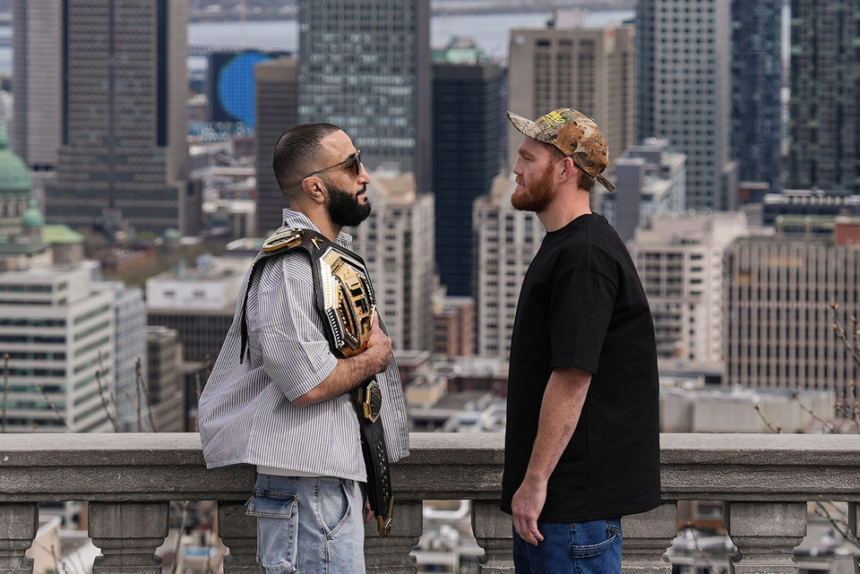 ▲ 벨랄 무하마드 vs 잭 델라 마달레나 페이스 오프 / 사진 제공=UFC