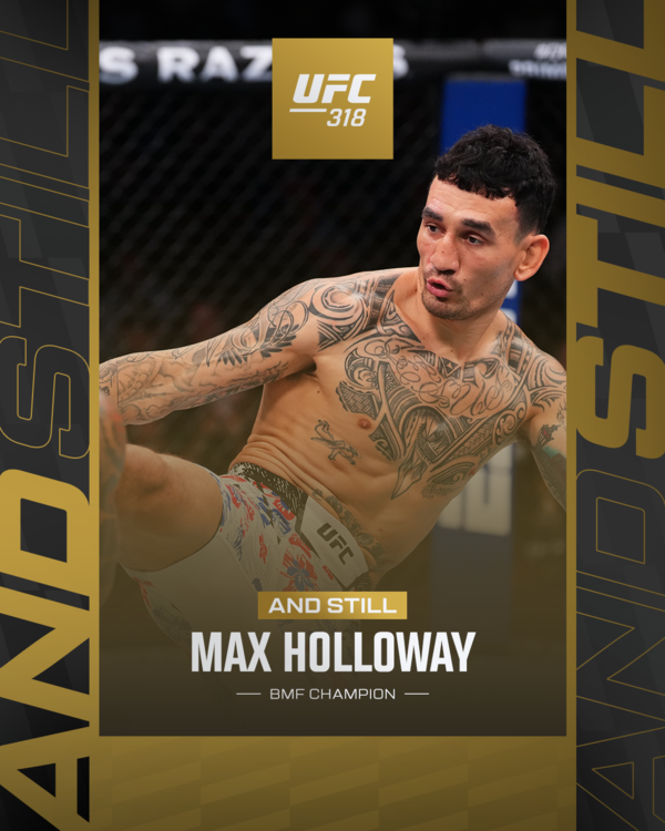 ▲ UFC 318 맥스 할로웨이 BMF 타이틀 방어 / 사진 제공=UFC