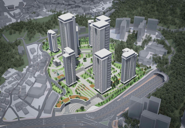 본동 공공재개발 사업 조감도