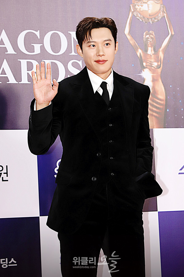 ▲ 제46회 청룡영화상 시상식 레드카펫 행사에서 배우 김성철 / 사진=양용은 기자